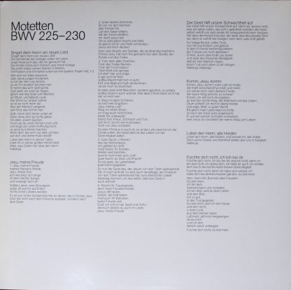 Deutsche Harmonia Mundi 1C 157-99 901/02 - Motetten BWV 225-230 - Image 3