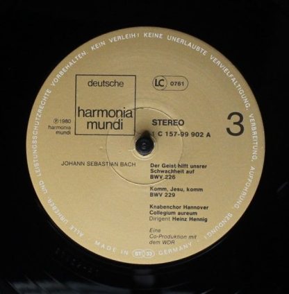Deutsche Harmonia Mundi 1C 157-99 901/02 - Motetten BWV 225-230 - Image 7