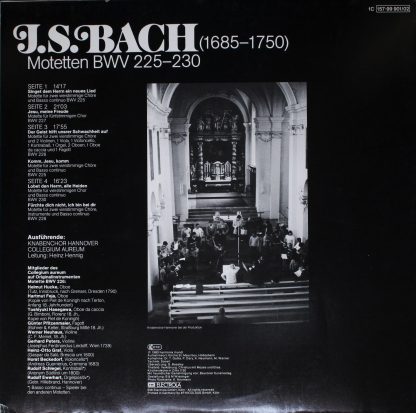 Deutsche Harmonia Mundi 1C 157-99 901/02 - Motetten BWV 225-230 - Image 2