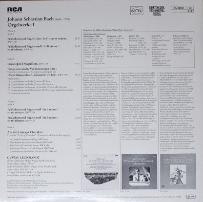 RCA Red Seal RL 30382 - Orgelwerke I - Image 2