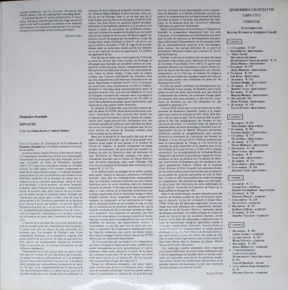 Hungaroton SLPX 12674-75 - Hommage A Scarlatti - Sonatas - Image 4
