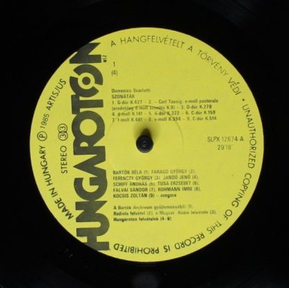 Hungaroton SLPX 12674-75 - Hommage A Scarlatti - Sonatas - Image 5