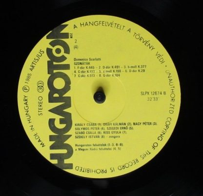 Hungaroton SLPX 12674-75 - Hommage A Scarlatti - Sonatas - Image 6