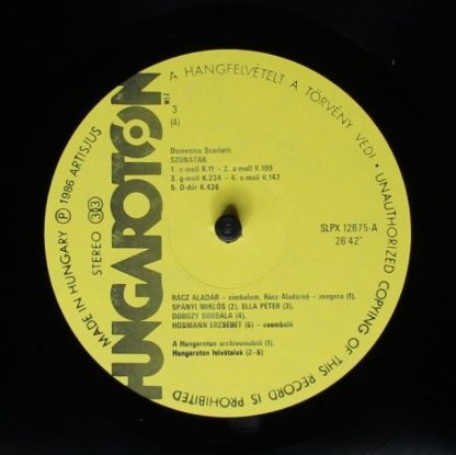 Hungaroton SLPX 12674-75 - Hommage A Scarlatti - Sonatas - Image 7