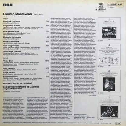 Erato ZL 30530 - Kostbarkeiten Seiner Mardrigalkunst, Vol. II - Image 2