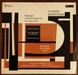 Valois MB 813 - Madrigali E Scherzi Musicali Per Voce Sola