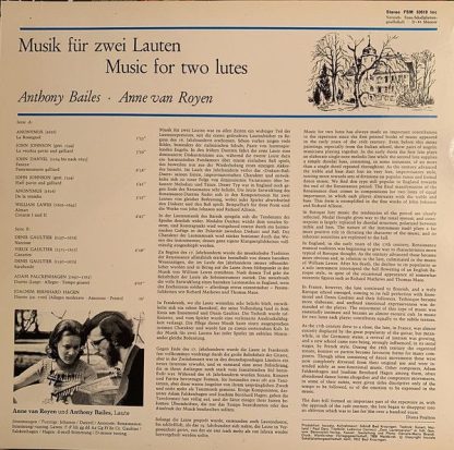 FSM FSM 53618 toc - Musik Für Zwei Lauten - Music For Two Lutes - Image 2