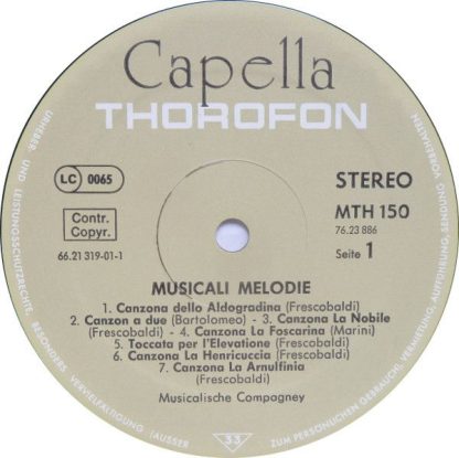 Capella (4) MTH 150 - Musicali Melodie - Italienische Ensemblemu - Image 3