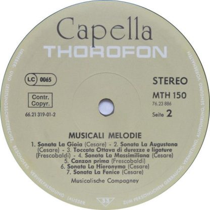 Capella (4) MTH 150 - Musicali Melodie - Italienische Ensemblemu - Image 4