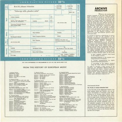 Archiv Production ARC 73 162 - "Schweigt Stille, Plaudert Nicht" - Image 3
