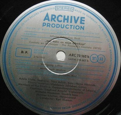 Archiv Production ARC 73 162 - "Schweigt Stille, Plaudert Nicht" - Image 10