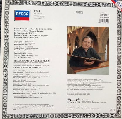 DECCA 6.43550 AZ (417 621-1) - Coffee Cantata, BWV 211 / Peasant - Image 3