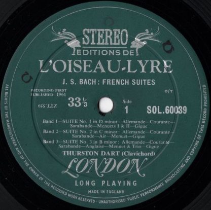 L'Oiseau-Lyre SOL 60039 - French Suites - Image 3