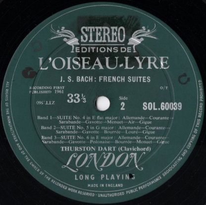 L'Oiseau-Lyre SOL 60039 - French Suites - Image 4