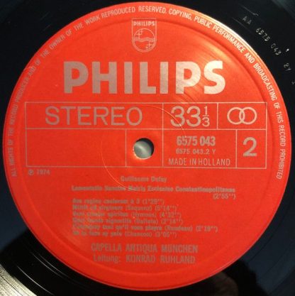 Philips 6575 043 - Messensätze / Motetten / Chansons  Movements - Image 4