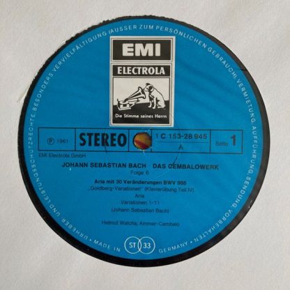 EMI Electrola 1C 153-28 945/46 S - Goldberg Variationen BWV 988 - Image 5