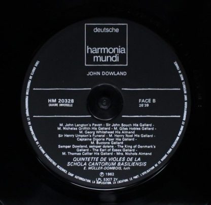 Deutsche Harmonia Mundi HM 20328 - Lachrimae Or Seaven Teares - Image 4