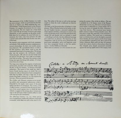 Harmonia Mundi CVH 330 - Bauern-Kantate / Kaffee-Kantate / Hochz - Image 3
