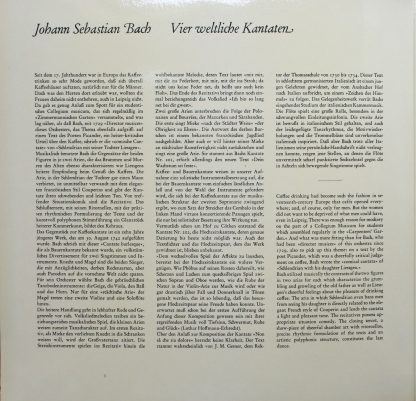 Harmonia Mundi CVH 330 - Bauern-Kantate / Kaffee-Kantate / Hochz - Image 4