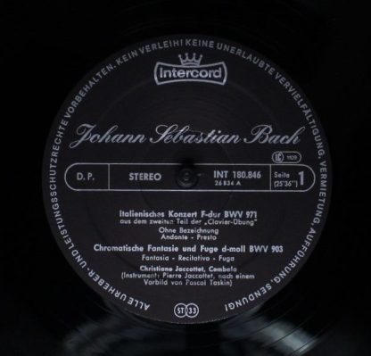 Intercord INT 180.846 - Italienisches Konzert F-Dur BWV 971 / Ch - Image 5