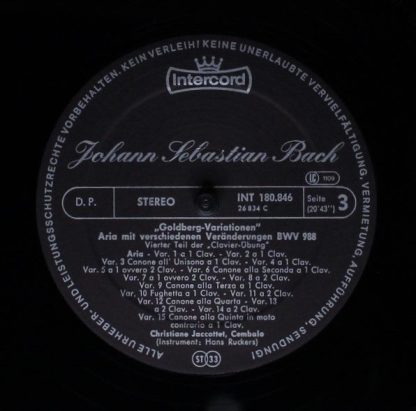 Intercord INT 180.846 - Italienisches Konzert F-Dur BWV 971 / Ch - Image 7