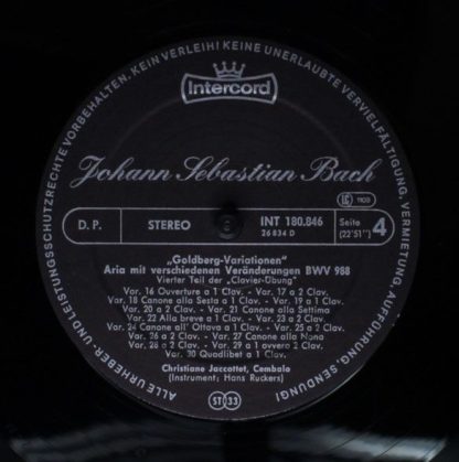 Intercord INT 180.846 - Italienisches Konzert F-Dur BWV 971 / Ch - Image 8