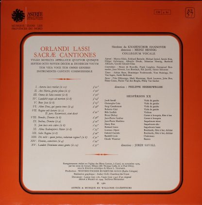 Astree AS 57 - Orlandi Lassi Sacrae Cantiones - Image 2