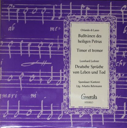 Camerata (2) CMS 30036 - Bußtränen Des Heiligen Petrus · Timor E