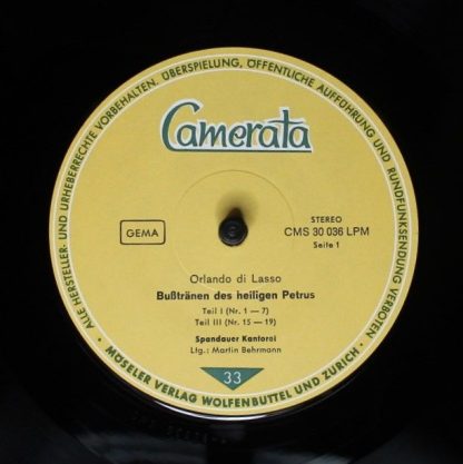 Camerata (2) CMS 30036 - Bußtränen Des Heiligen Petrus · Timor E - Image 3
