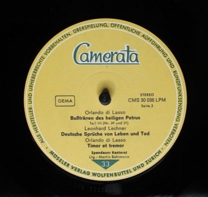 Camerata (2) CMS 30036 - Bußtränen Des Heiligen Petrus · Timor E - Image 4