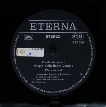 Eterna 8 26 086-087 - Vespro Della Beata Vergine - Image 5