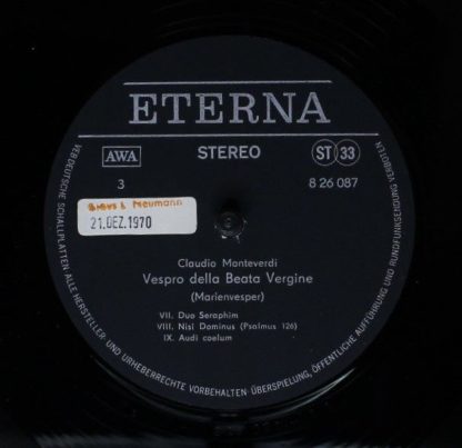 Eterna 8 26 086-087 - Vespro Della Beata Vergine - Image 7