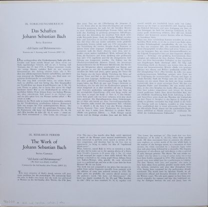 Archiv Produktion 2533 049 - Cantata BWV 21 "Ich Hatte Viel Bekü - Image 4