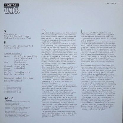 Cantate CAN 760 001 - Kantaten - Image 2