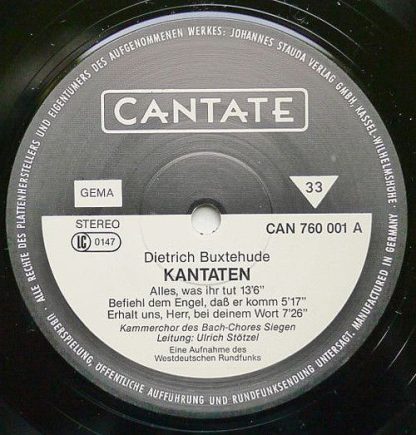 Cantate CAN 760 001 - Kantaten - Image 3