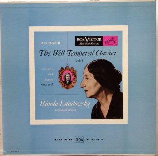 RCA Victor Red Seal LM 1017 - The Well-Tempered Clavier: Book I: