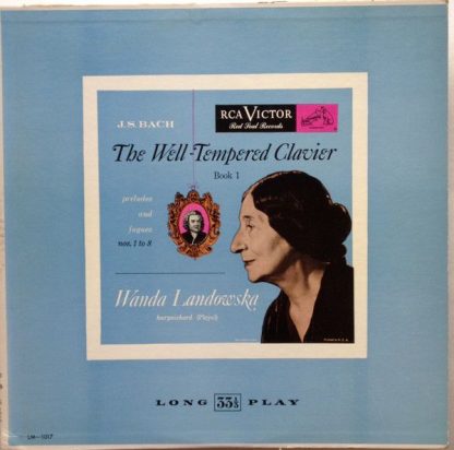 RCA Victor Red Seal LM 1017 - The Well-Tempered Clavier: Book I: