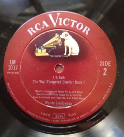 RCA Victor Red Seal LM 1017 - The Well-Tempered Clavier: Book I: - Image 3