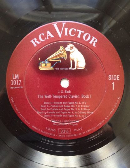 RCA Victor Red Seal LM 1017 - The Well-Tempered Clavier: Book I: - Image 4