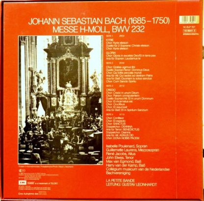 Deutsche Harmonia Mundi 1C 157 16 9541 3 - Messe H-Moll / Mass B - Image 2