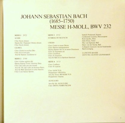 Deutsche Harmonia Mundi 1C 157 16 9541 3 - Messe H-Moll / Mass B - Image 5