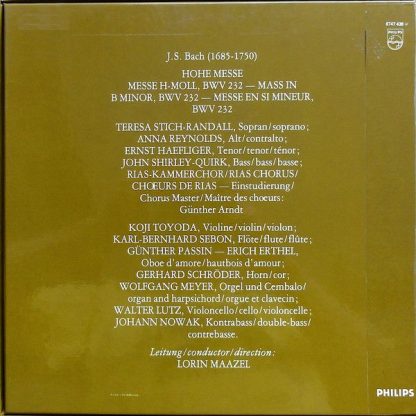 Philips 6747 438 - Hohe Messe H-moll, BWV 232 - Image 2