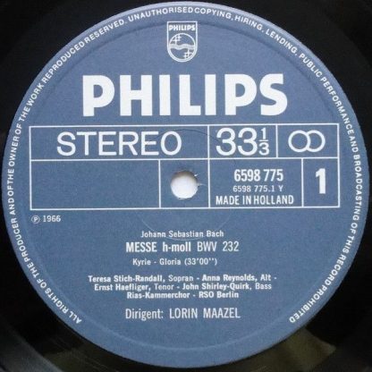 Philips 6747 438 - Hohe Messe H-moll, BWV 232 - Image 3