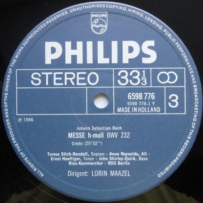 Philips 6747 438 - Hohe Messe H-moll, BWV 232 - Image 5