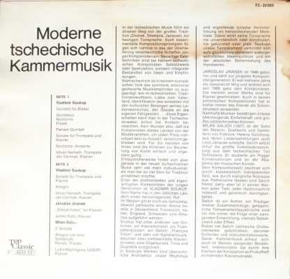 Top Classic TC-22 003 - Moderne Tschechische Kammermusik - Image 2