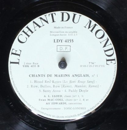 Le Chant Du Monde LDY - 4155 - Chants De Marins Anglais N° 1 - Image 4