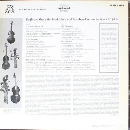 Telefunken SAWT 9511-B - Englische Musik Für Blockflöten Und Gam - Image 2