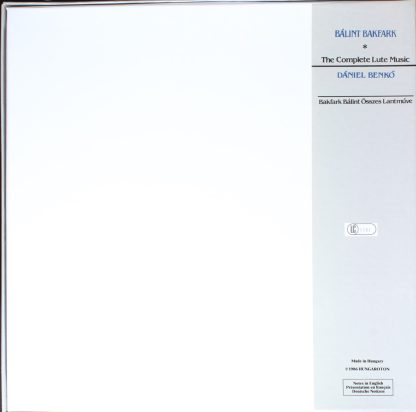 Hungaroton SLPX 12771-75 - Bálint Bakfark - The Complete Lute Mu - Image 2