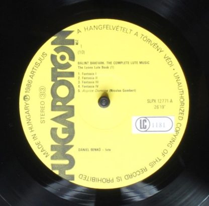 Hungaroton SLPX 12771-75 - Bálint Bakfark - The Complete Lute Mu - Image 5