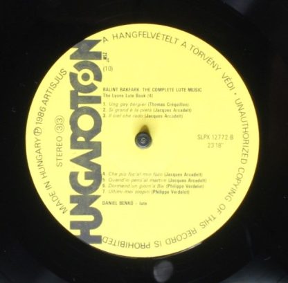 Hungaroton SLPX 12771-75 - Bálint Bakfark - The Complete Lute Mu - Image 8